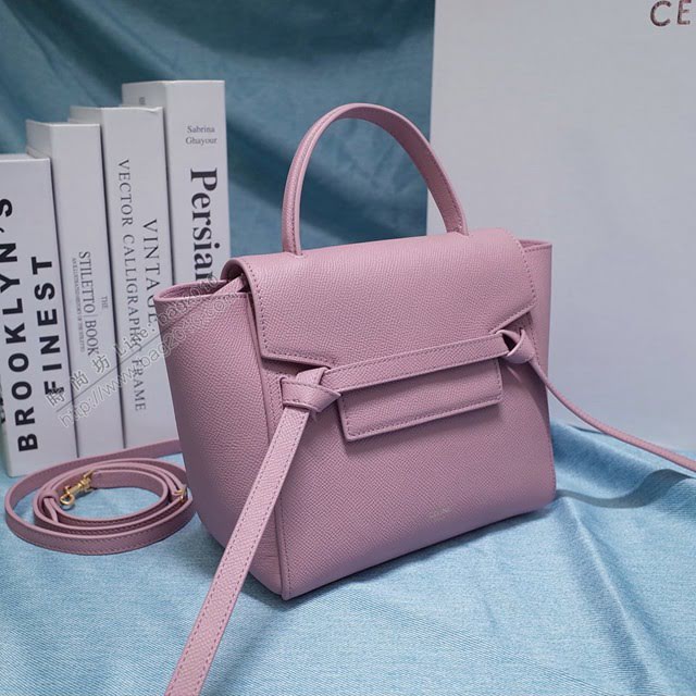 Celine女包 賽琳掌紋牛皮小號手提包 Celine belt bag鯰魚包 189003  slyd2044